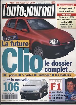 L'auto-journal 1996 N° 432. 29 février 1996.