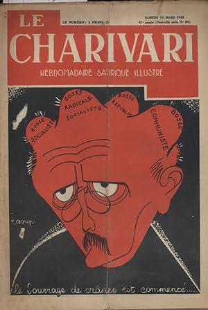 Le Charivari N° 89. Hebdomadaire satirique illustré. 10 mars 1928.