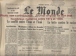 LE MONDE. Quotidien N° 8494. 06/05/1972. 6 mai 1972.