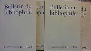 Bulletin du bibliophile. 1985. Année complète, 4 numéros.