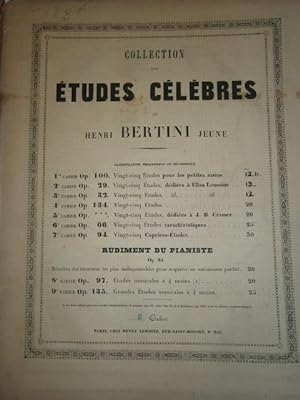 25 études pour le piano. Op. 32. Introduction à celles de J.-B. Cramer. Dédiées à Mademoiselle El...
