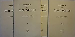 Bulletin du bibliophile. 1978. Année complète, 4 numéros.