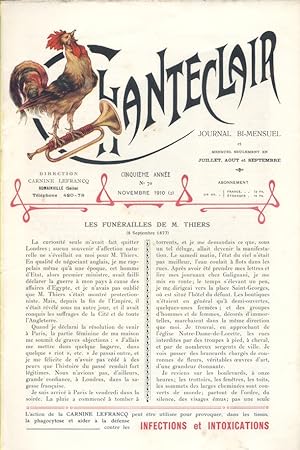 Chanteclair. Revue artistique et littéraire. N° 70. Caricature en couleurs par H. Frantz et notic...