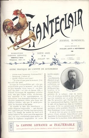 Chanteclair. Revue artistique et littéraire. N° 85. Caricature en couleurs par Georges Villa et n...