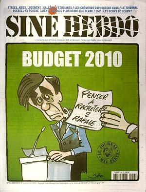Siné hebdo N° 56. Budget 2010. 30 septembre 2009.