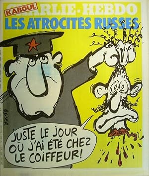 Charlie Hebdo N° 500. Couverture de Reiser : Les atrocités russes. 11 juin 1980.