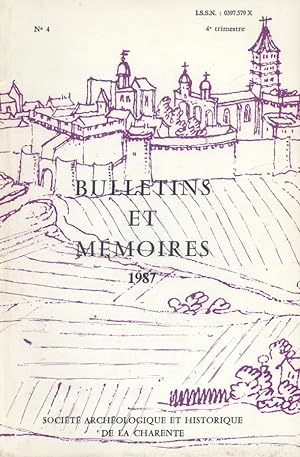 Bulletins et mémoires. 1987. N° 4. 4e trimestre 1987.