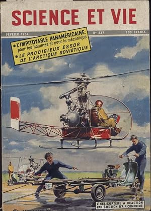Science et vie N° 437. En couverture : L'hélicoptère à réaction. Février 1954.