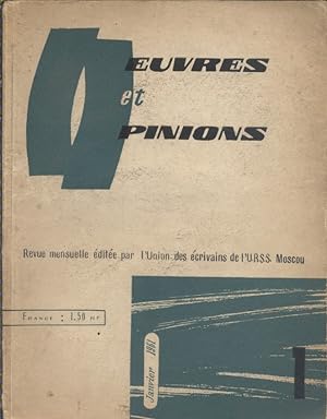 Oeuvres et opinions. Revue mensuelle. Janvier 1961.