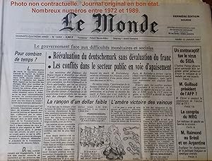 LE MONDE N° 13043. 4 et 5 janvier 1987. 4 et 5 janvier 1987.