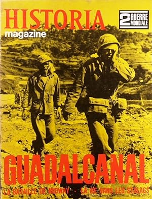 Historia magazine. Seconde guerre mondiale. Numéro 36. Guadalcanal. 26 juillet 1968.