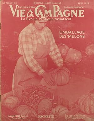 Vie à la campagne numéro 512. Couverture : Emballage des melons. Décembre 1952.