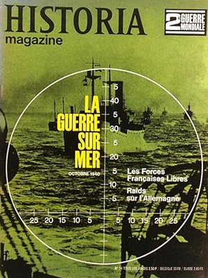 Historia magazine. Seconde guerre mondiale. Numéro 14. La guerre sur mer. 25 janvier 1968.