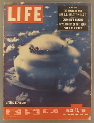 Life. International edition. Couverture et nombreux articles sur la guerre atomique. 13 mars 1950.