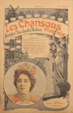 Les chansons illustrées. N° 10. Monologues, duos - Saynètes, parodies, etc. Vers 1900.