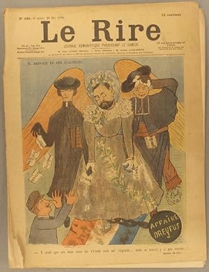 Le Rire N° 186. En couverture dessin de Bob (Gyp) sur l'affaire Dreyfus : M. Reinach et les élect...