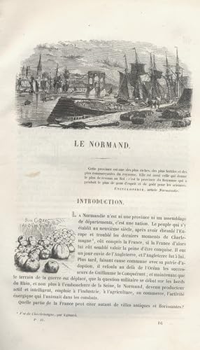 Les Français peints par eux-mêmes. Le Normand. Vers 1840.