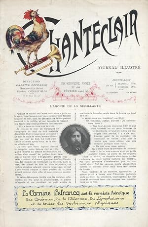 Chanteclair. Journal illustré. N° 186. Caricature en couleurs par H. Frantz et notice biographiqu...