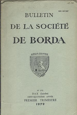 Bulletin de la société de Borda N° 373. Premier trimestre 1979.