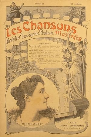 Les chansons illustrées. N° 28. Monologues, duos - Saynètes, parodies, etc. Vers 1900.