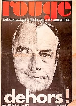 Rouge N° 195. Hebdomadaire de la ligue communiste. Dehors! 9 mars 1973.