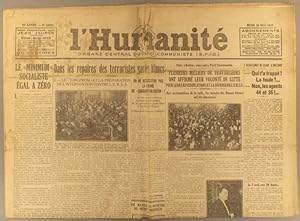 L'Humanité N° 12 210. Organe central du Parti communiste (S.F.I.C.). 19 mai 1932.