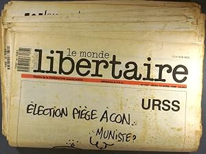 Le Monde libertaire 1989-1991. Organe de la Fédération anarchiste. Hebdomadaire. 35 numéros entre...