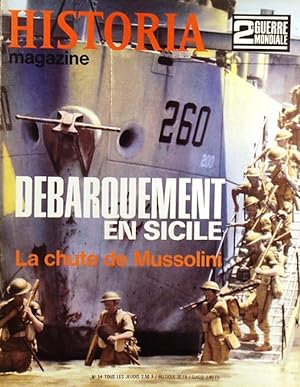 Historia magazine. Seconde guerre mondiale. Numéro 54. Débarquement en Sicile. 28 novembre 1968.