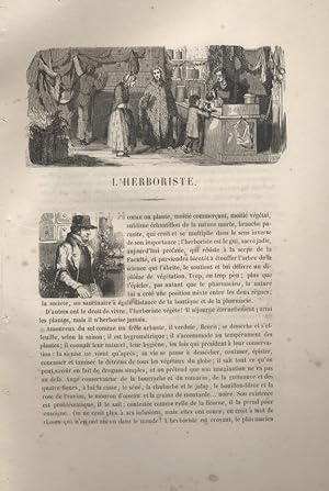 Les Français peints par eux-mêmes. L'herboriste. Vers 1840.