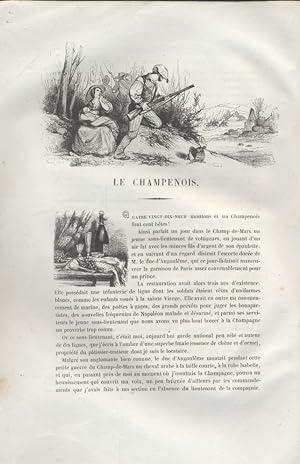 Les Français peints par eux-mêmes. Le Champenois. Vers 1840.