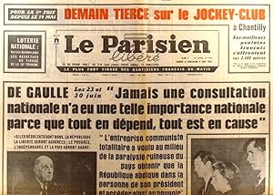 Le Parisien libéré. 8 et 9 juin 1968. Les élections pourront-elles avoir lieu 8 et 9 juin 1968.
