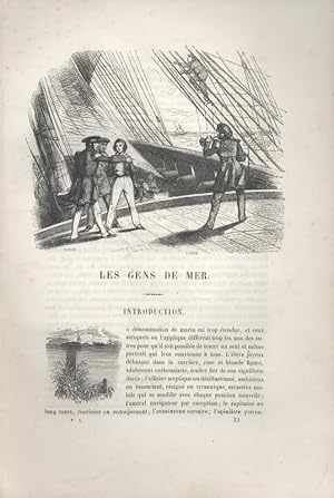 Les Français peints par eux-mêmes. Les gens de mer : L'élève de marine. Vers 1840.