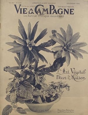 Vie à la campagne numéro 506. Couverture : L'art végétal et le décor de la maison. Décembre 1952.