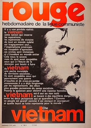 Rouge N° 163. Hebdomadaire de la ligue communiste. Che Guevara et le Vietnam, photo et texte en c...