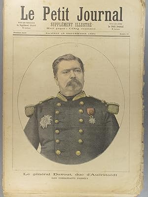 Le Petit journal - Supplément illustré N° 43 : Le Général Davout, duc d'Auerstaedt. (Gravure en p...