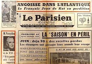Le Parisien libéré. 19 juin 1968. Tourisme: La saison en péril Joan de Kat en perdition 19 juin...