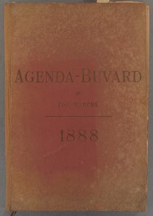 Agenda-Buvard du Bon Marché 1888. Pages d'agenda et pages de publicité pour le Bon Marché.
