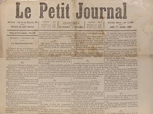 Le Petit journal. Numéro 2100. Article de Thimotée Trimm. 1er octobre 1868.