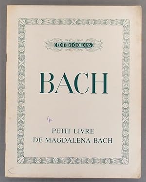 Petit livre de Magdalena Bach. 20 pièces faciles pour piano.