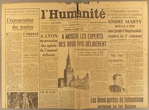 L'Humanité. Nouvelle série N° 96. Organe central du Parti communiste français. 6 décembre 1944.