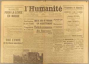 L'Humanité. Nouvelle série N° 259. Organe central du Parti communiste français. 12 juin 1945.