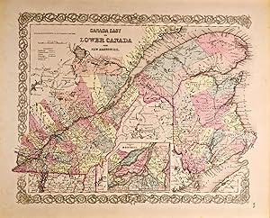 Canada East or Lower Canada and New Brunswick [Map of]