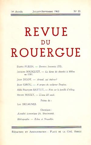 Revue du Rouergue - Tome XIV - N°55