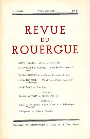 Revue du Rouergue - Tome XIV - N°54