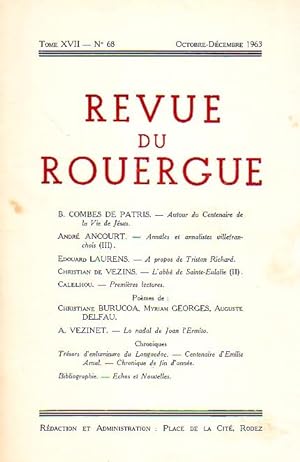 Revue du Rouergue - Tome XVII - N°68