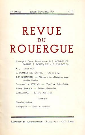 Revue du Rouergue - Tome XVIII - N°71