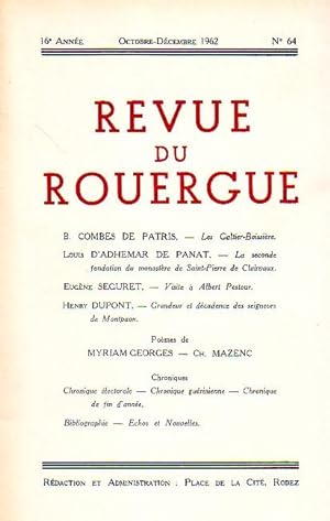 Revue du Rouergue - Tome XVI - N°64