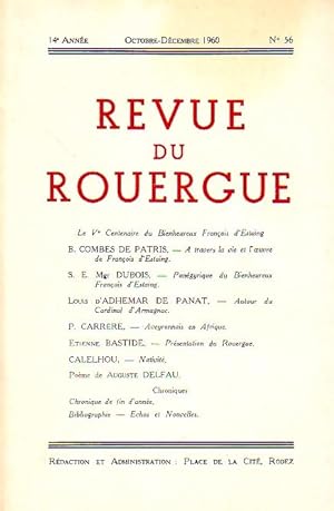 Revue du Rouergue - Tome XIV - N°56