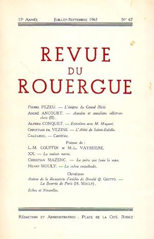 Revue du Rouergue - Tome XVII - N°67