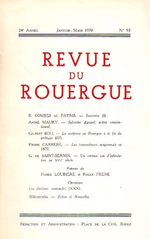 Revue du Rouergue - Tome XXIV - N°93
